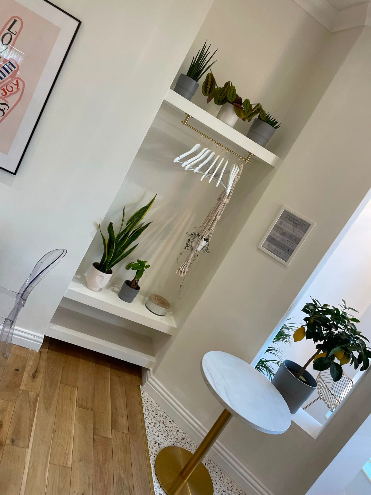 Bespoke fitted alcove shelving unit in a South Wales home